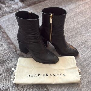Dear Frances SPIRIT Leather Ankle Boots Size 7.5